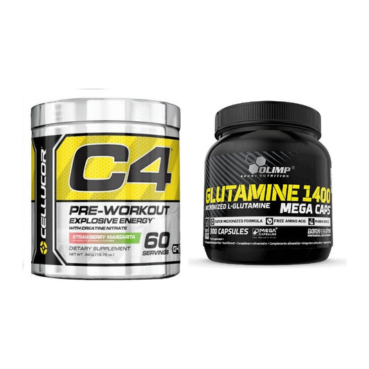 Trainings-Set: Cellucor C4 Original 60 + Olimp L-Glutamine Mega – alle enthaltenen Artikel