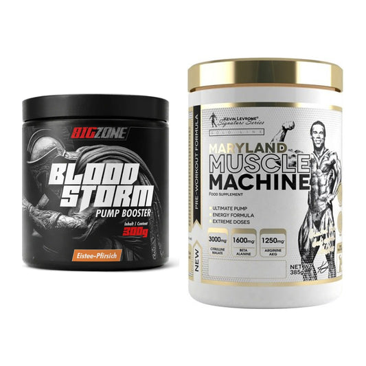 Trainings-Set: Big Zone Bloodstorm 2.0 + Kevin Levrone Maryland Muscle – alle enthaltenen Artikel