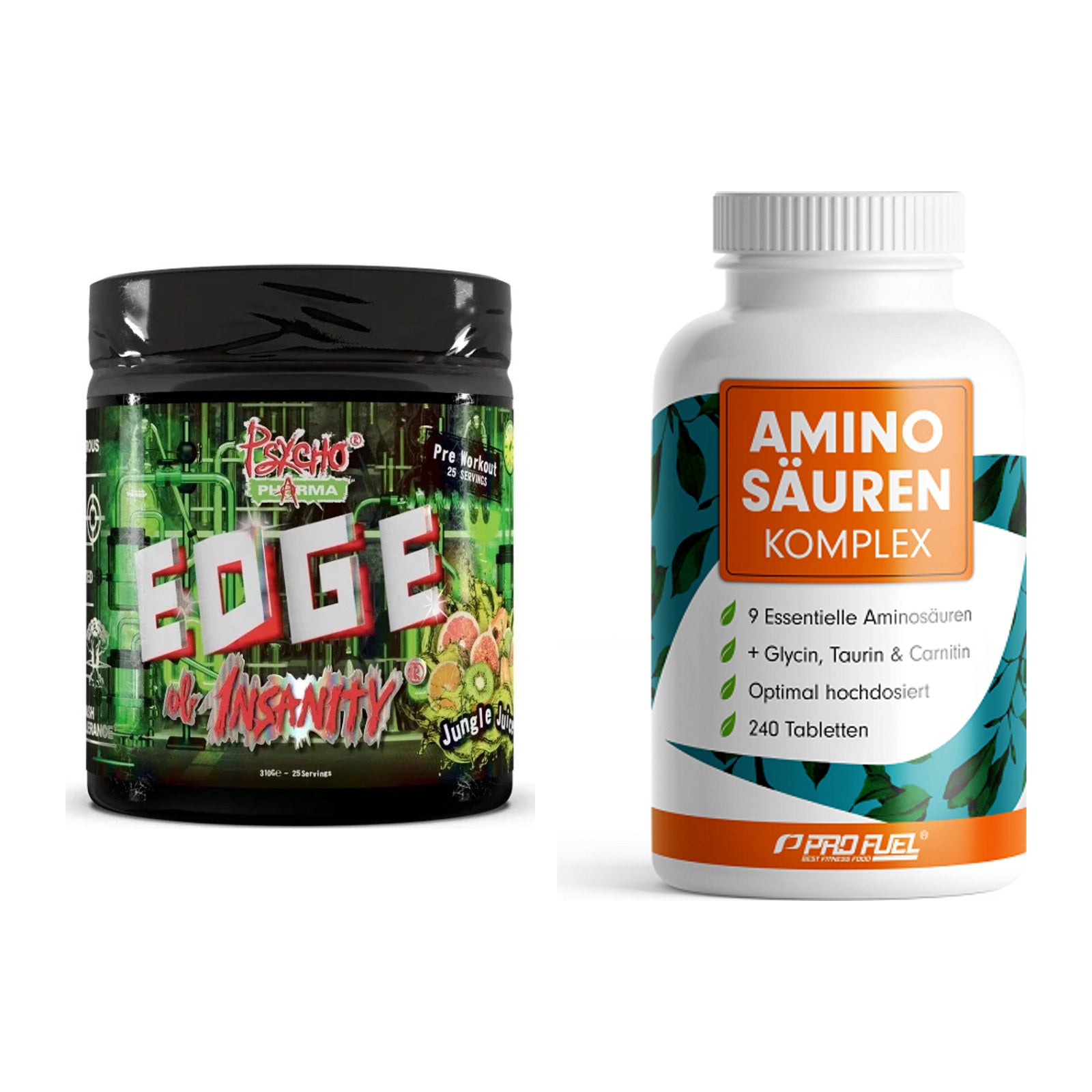 Trainings-Set: Psycho Pharma Edge + ProFuel Aminosäuren – alle enthaltenen Artikel