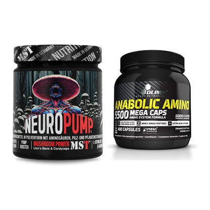 Trainings-Set: MST NeuroPump + Olimp Anabolic Amino 5500 Mega – alle enthaltenen Artikel