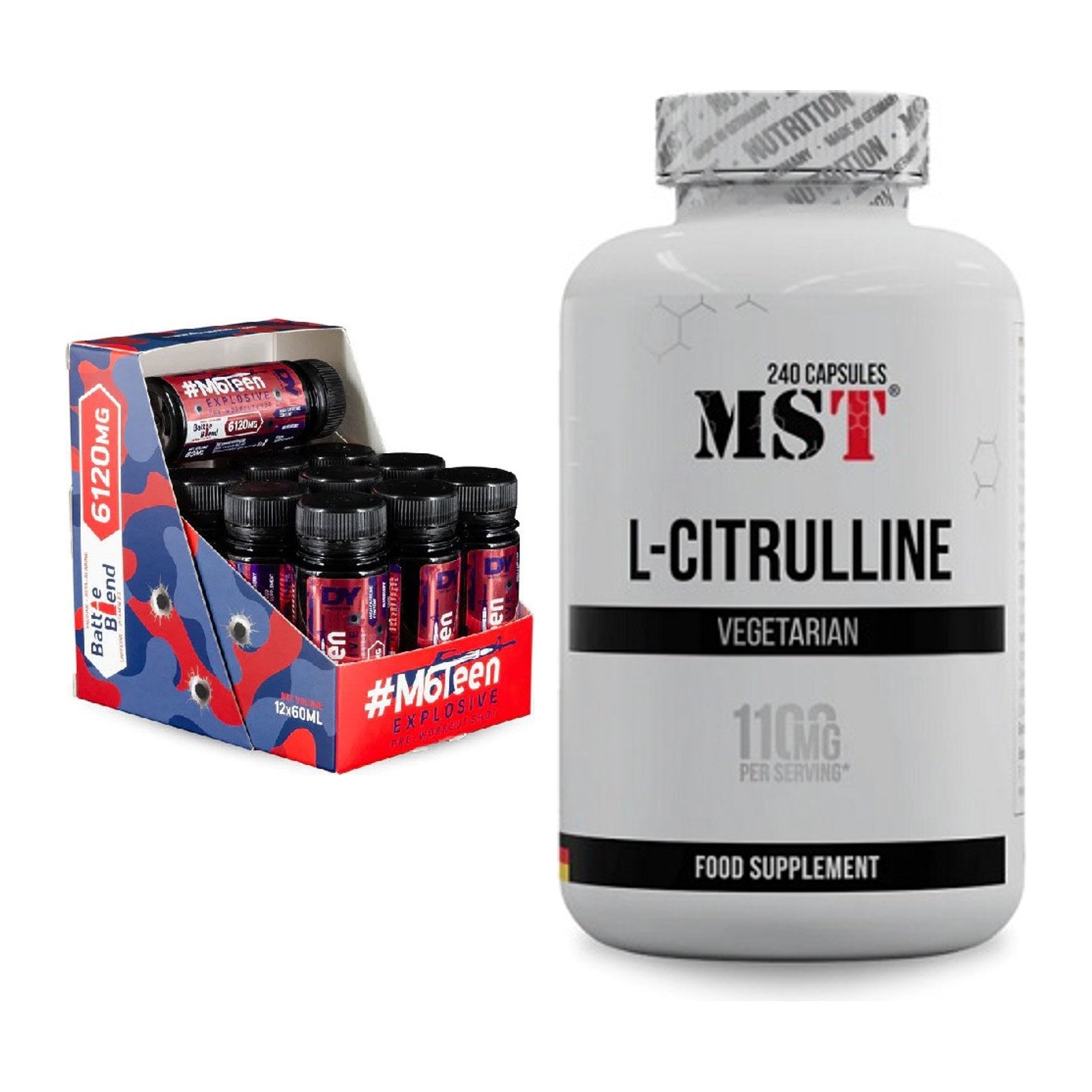 Trainings-Set: DY Nutrition M6Teen Prewokrout + MST Citrulline – alle enthaltenen Artikel