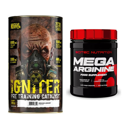 Trainings-Set: Nuclear Nutrition IGNITER + Scitec Mega Arginine – alle enthaltenen Artikel