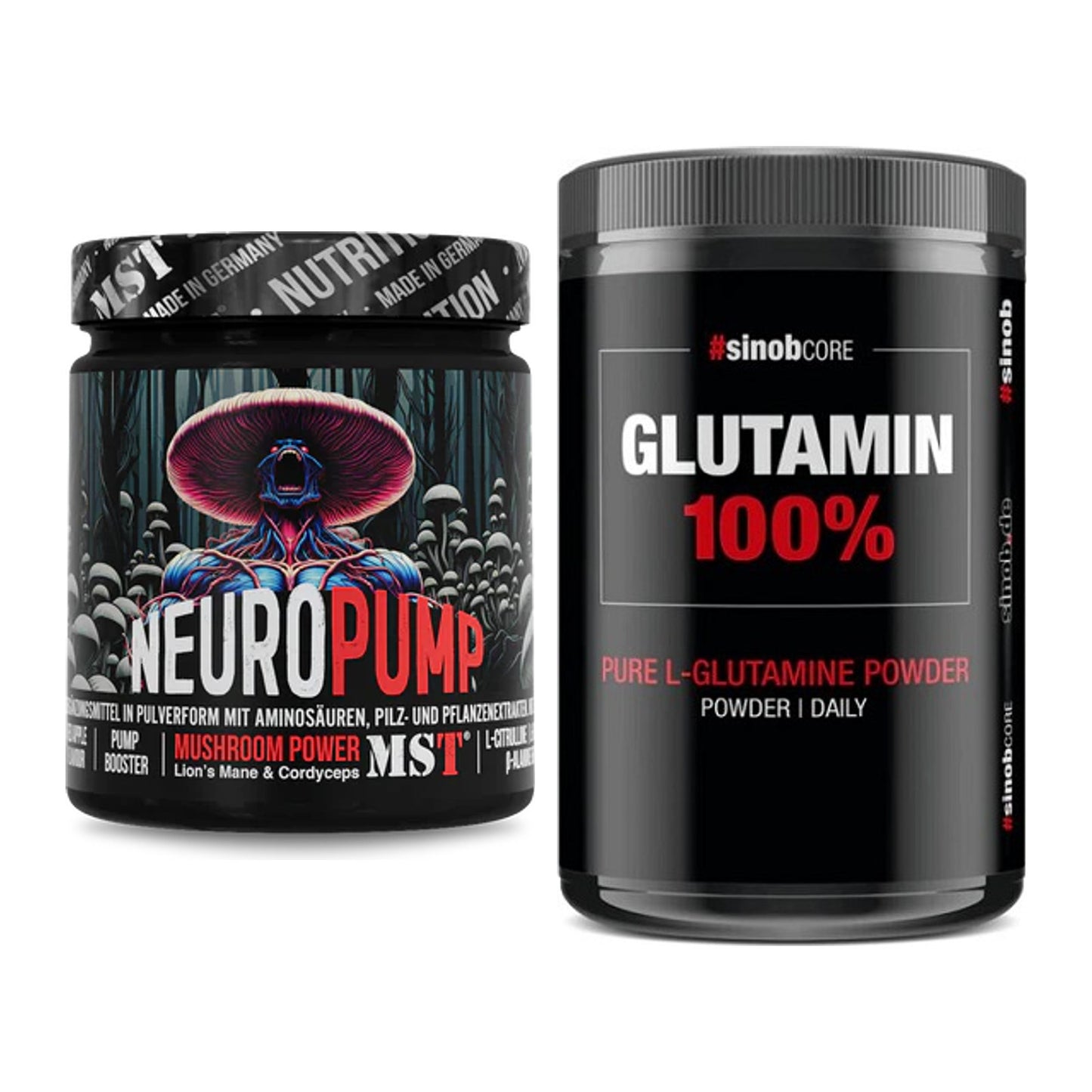Trainings-Set: MST NeuroPump + Sinob Core L-Glutamin – alle enthaltenen Artikel
