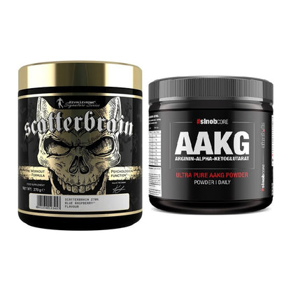 Trainings-Set: Kevin Levrone Scatterbrain + Sinob Core Arginin AAKG – alle enthaltenen Artikel