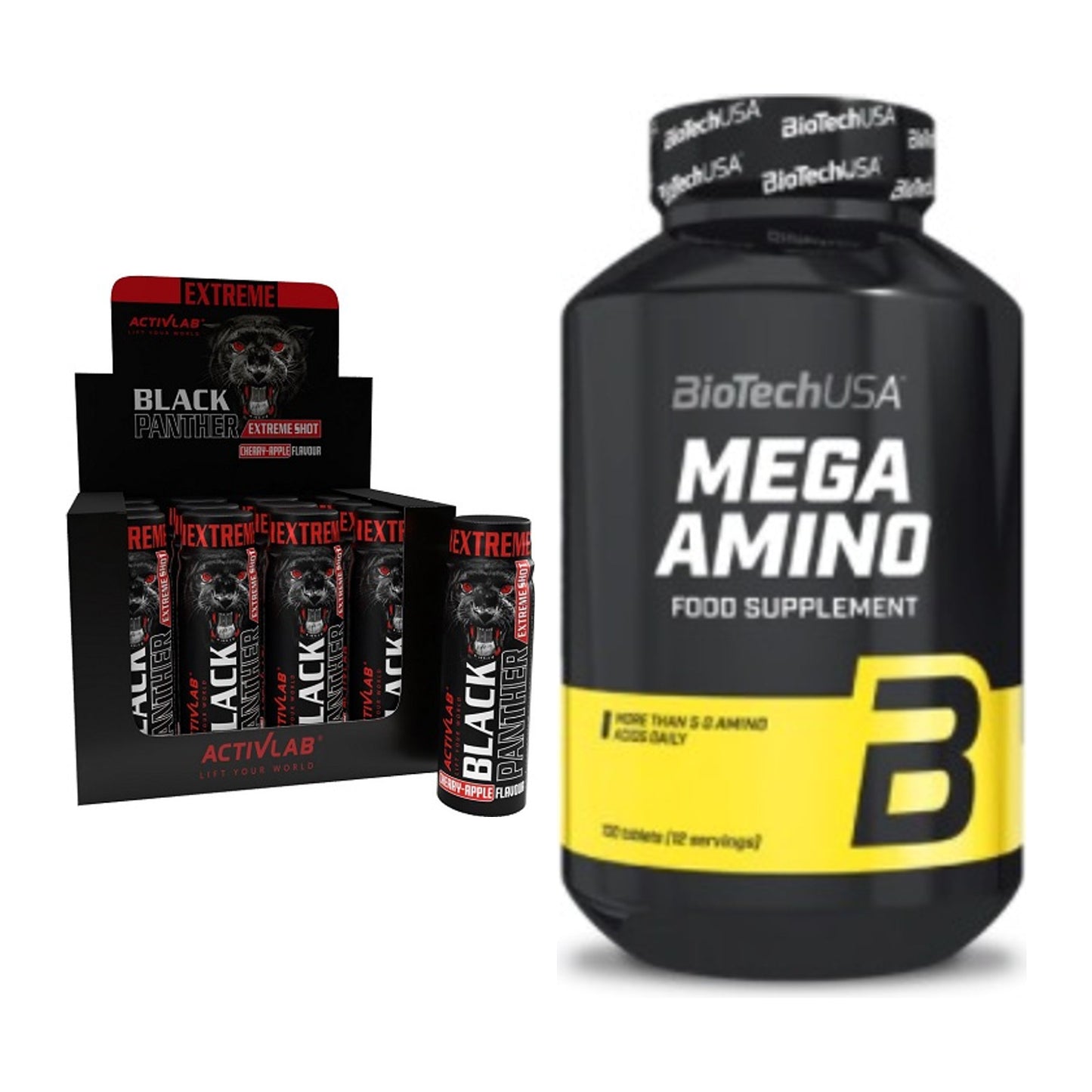 Trainings-Set: Activlab Black Panther Extreme + BioTech Mega Amino – alle enthaltenen Artikel