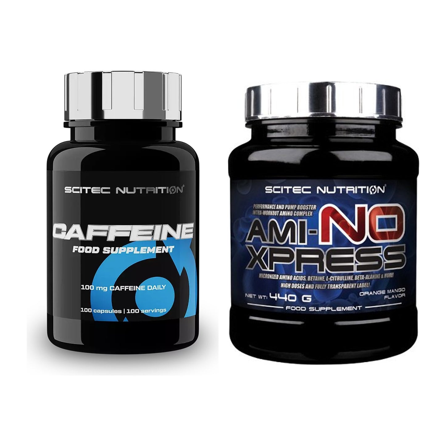 Trainings-Set: Scitec Caffeine + Scitec Ami-NO Xpress – alle enthaltenen Artikel
