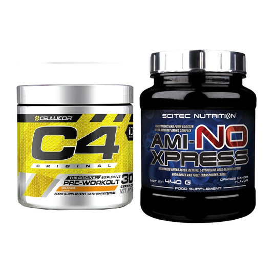 Trainings-Set: Cellucor C4 Original 30Serv. + Scitec Ami-NO Xpress – alle enthaltenen Artikel