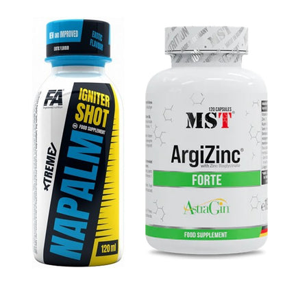 Trainings-Set: FA Nutrition Xtreme Napalm Igniter + MST ArgiZinc Forte – alle enthaltenen Artikel