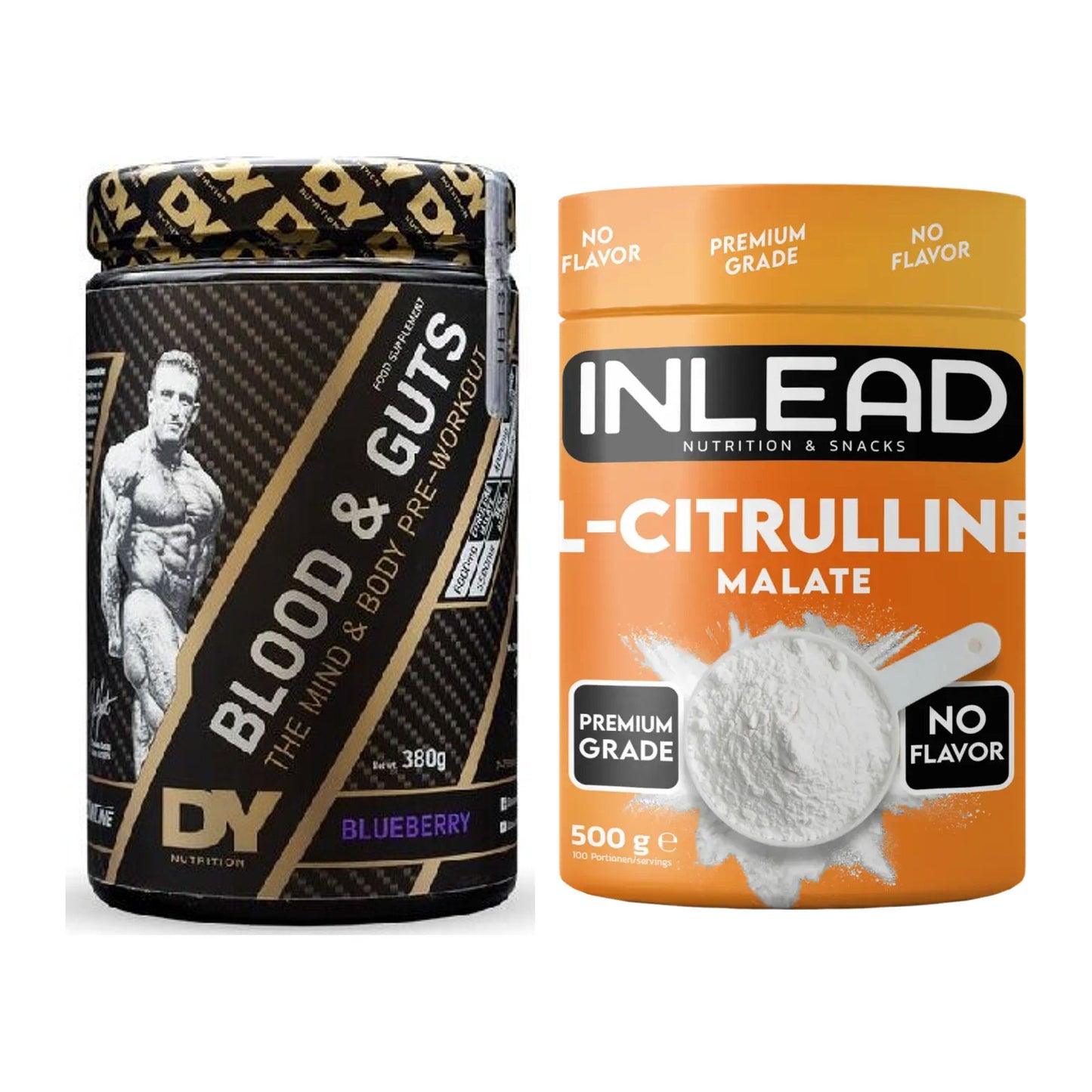 Trainings-Set: DY Nutrition Blood&Guts + INLEAD L-Citrullin Malat 2:1 – alle enthaltenen Artikel