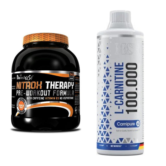 Trainings-Set: BioTech NitroX Therapy + MST L-Carnitine Carnipure – alle enthaltenen Artikel