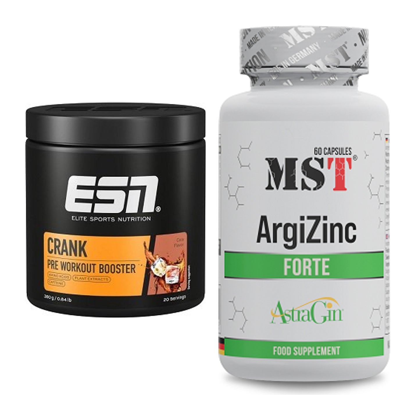 Trainings-Set: ESN Crank Booster + MST ArgiZinc Forte – alle enthaltenen Artikel