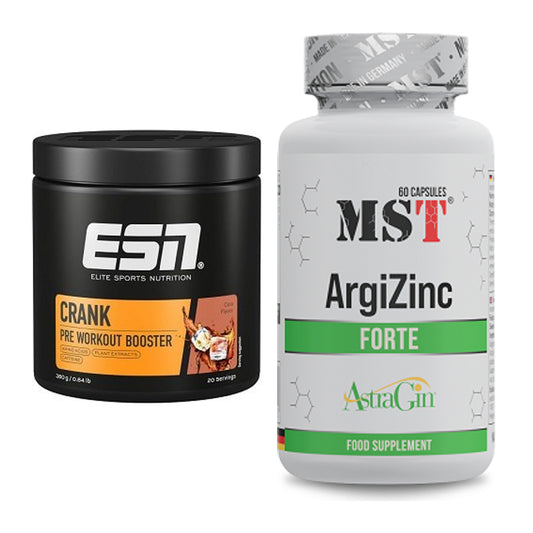 Trainings-Set: ESN Crank Booster + MST ArgiZinc Forte – alle enthaltenen Artikel