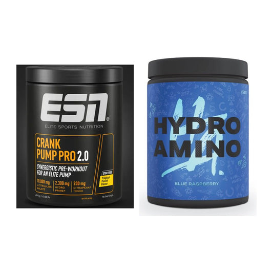 Trainings-Set: ESN Crank Pump Pro 2.0 + Nanosupps Hydro Amino – alle enthaltenen Artikel