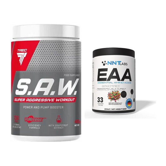 Trainings-Set: Trec Nutrition SAW Booster + NNT EAA – alle enthaltenen Artikel