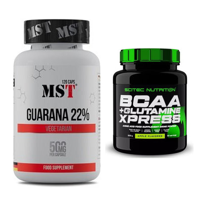 Trainings-Set: MST Guarana 22% + Scitec BCAA+ Glutamine Xpress – alle enthaltenen Artikel