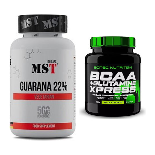 Trainings-Set: MST Guarana 22% + Scitec BCAA+ Glutamine Xpress – alle enthaltenen Artikel