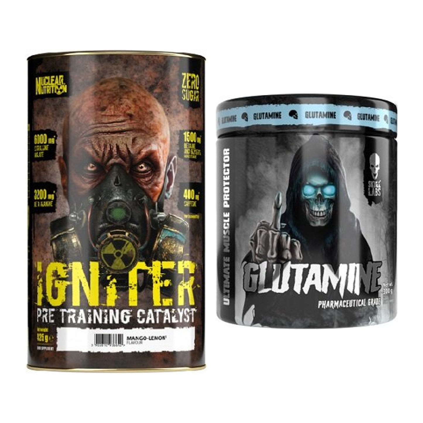 Trainings-Set: Nuclear Nutrition IGNITER + Skull Labs Glutamine – alle enthaltenen Artikel