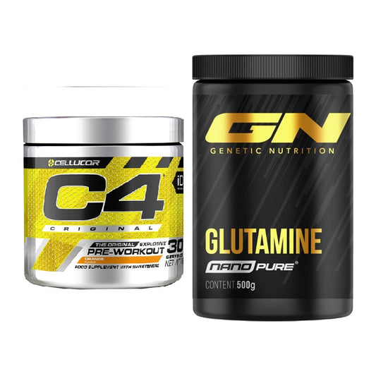 Trainings-Set: Cellucor C4 Original + GN Nano Pure Glutamine – alle enthaltenen Artikel