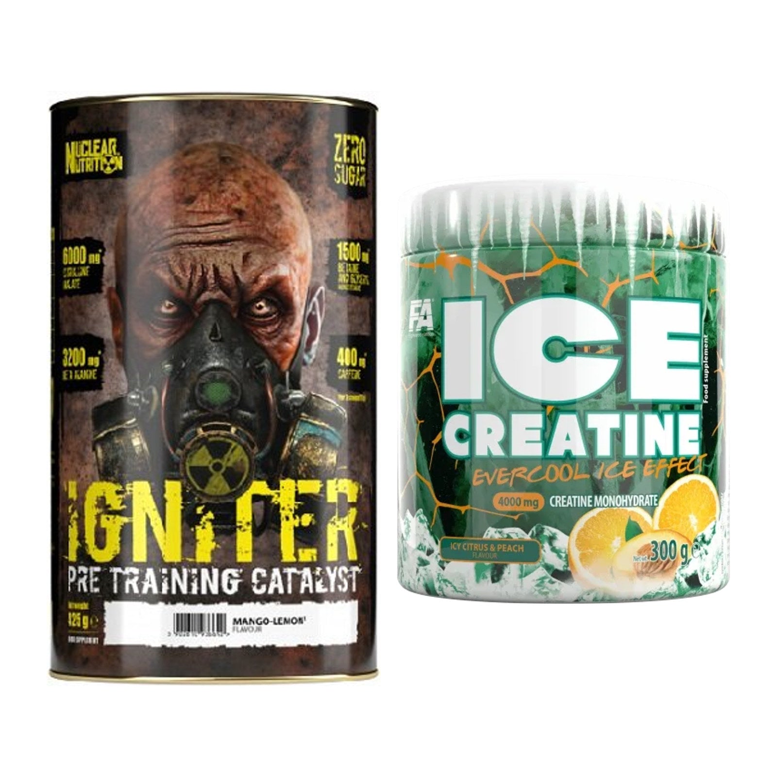 Trainings-Set: Nuclear Nutrition IGNITER + FA Nutrition ICE Creatine – alle enthaltenen Artikel