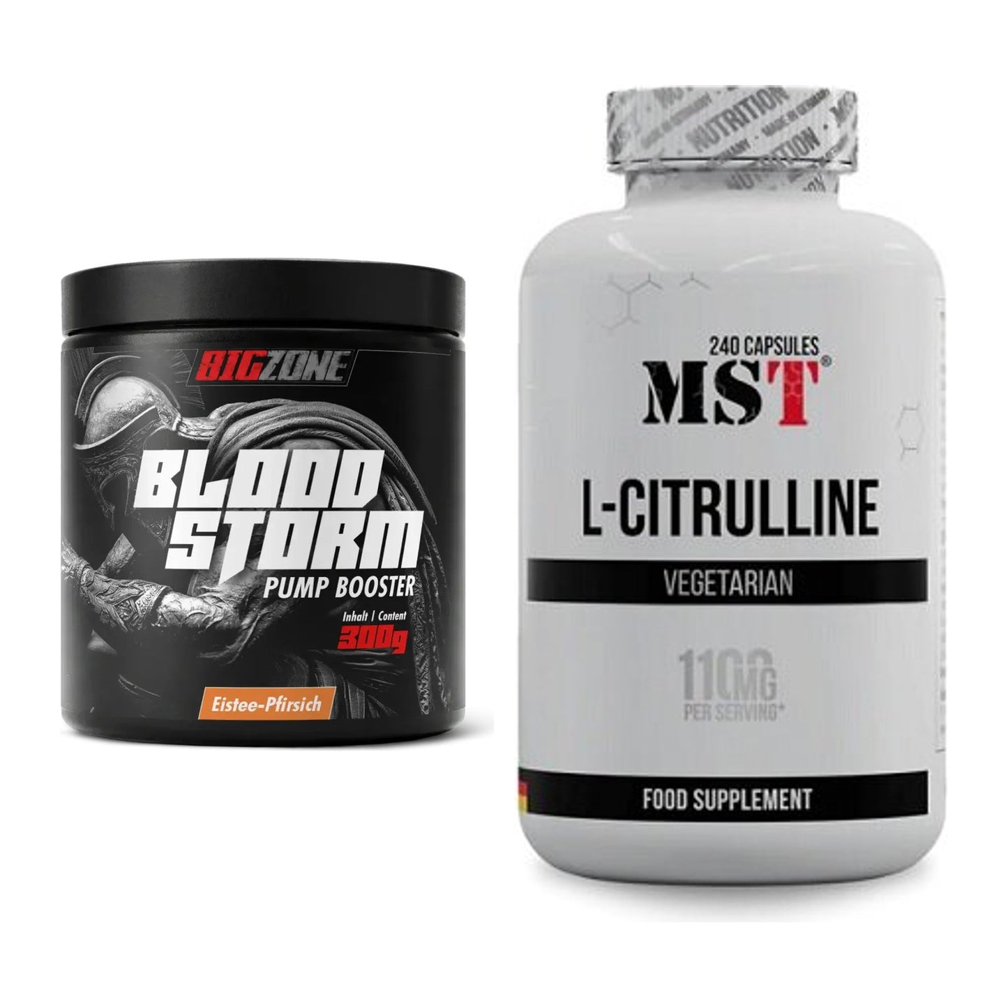 Trainings-Set: Big Zone Bloodstorm 2.0 + MST Citrulline – alle enthaltenen Artikel