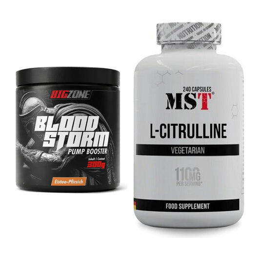 Trainings-Set: Big Zone Bloodstorm 2.0 + MST Citrulline – alle enthaltenen Artikel