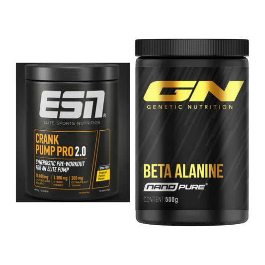 Trainings-Set: ESN Crank Pump Pro 2.0 + GN Nano Beta Alanine – alle enthaltenen Artikel