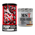Trainings-Set: BAD ASS Pump + MST BCAA Huge 200 Tabl./ 2gr pro – alle enthaltenen Artikel