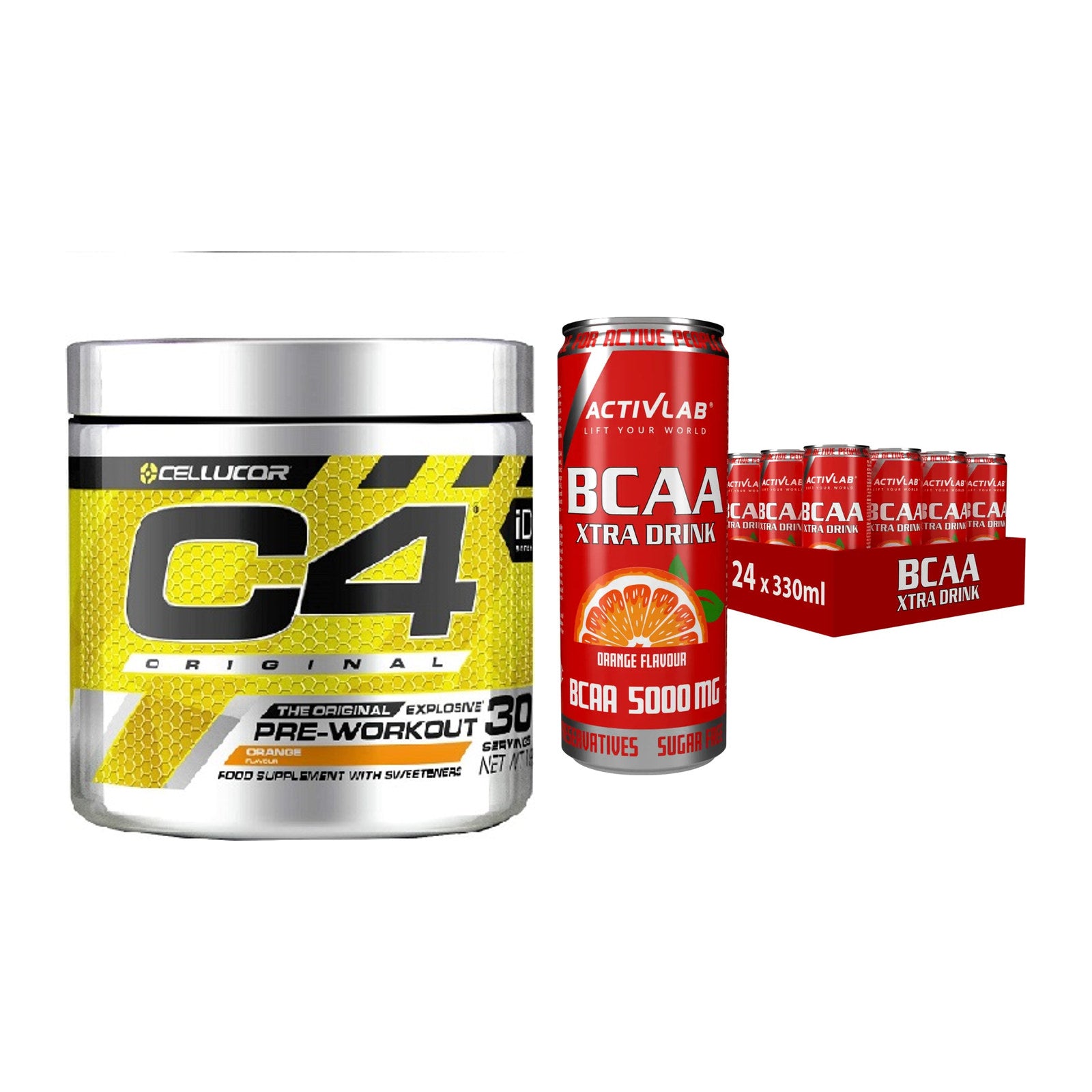 Trainings-Set: Cellucor C4 Original + Activlab BCAA Xtra Drink – alle enthaltenen Artikel