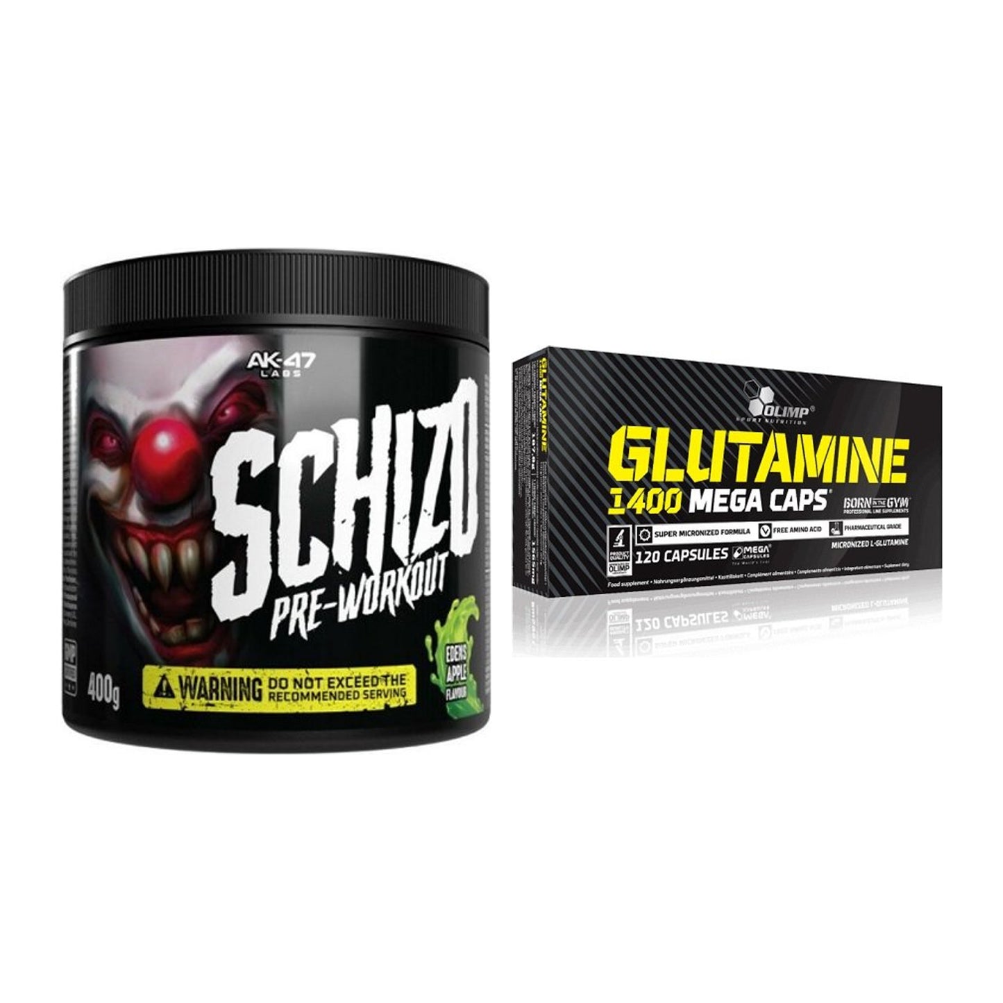 Trainings-Set: AK47 Labs Schizo + Olimp L-Glutamine Mega – alle enthaltenen Artikel
