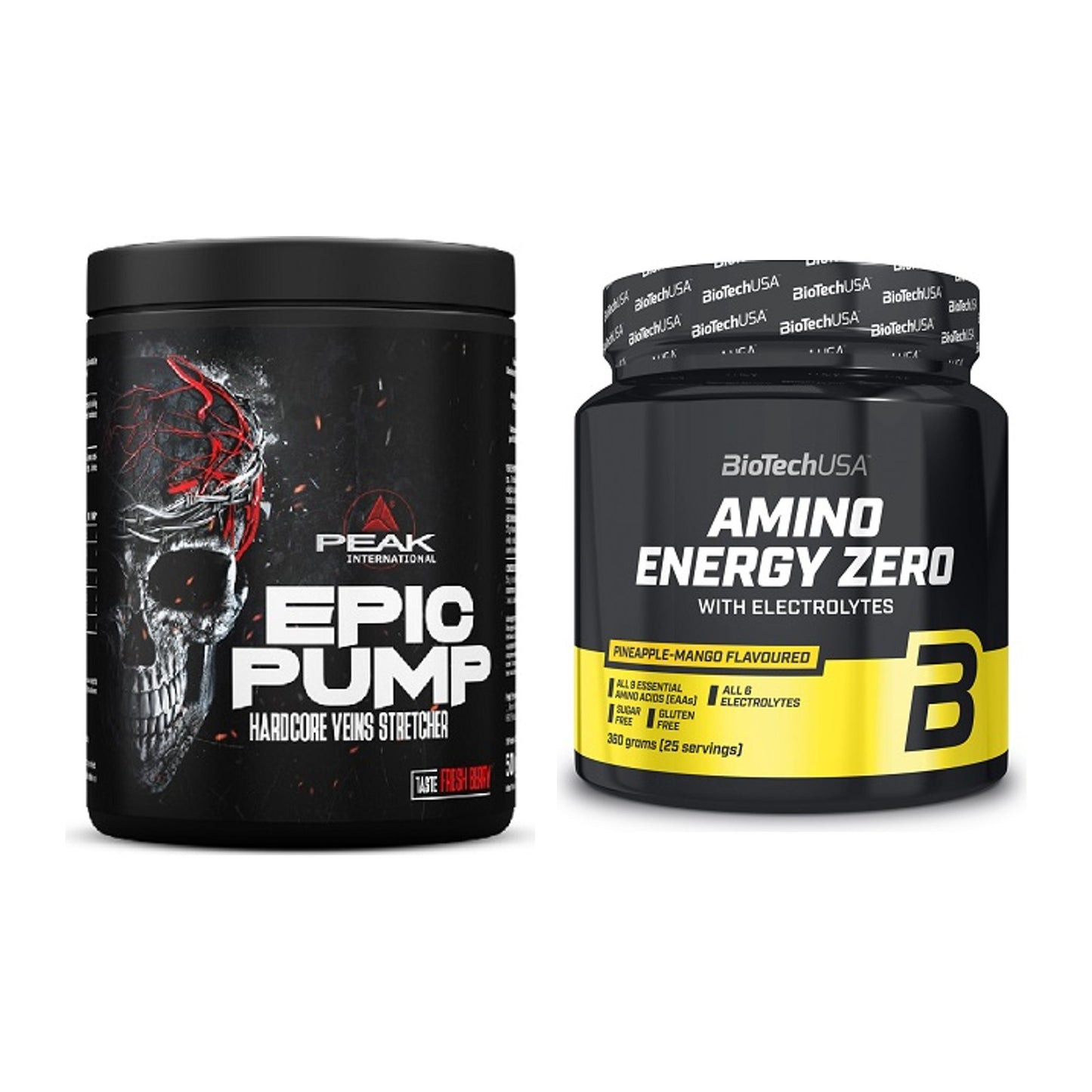Trainings-Set: Peak EPIC Pump + BioTech Amino Energy Zero – alle enthaltenen Artikel