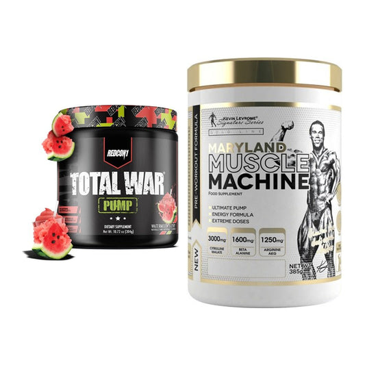 Trainings-Set: Redcon1 Total War PUMP + Kevin Levrone Maryland Muscle – alle enthaltenen Artikel