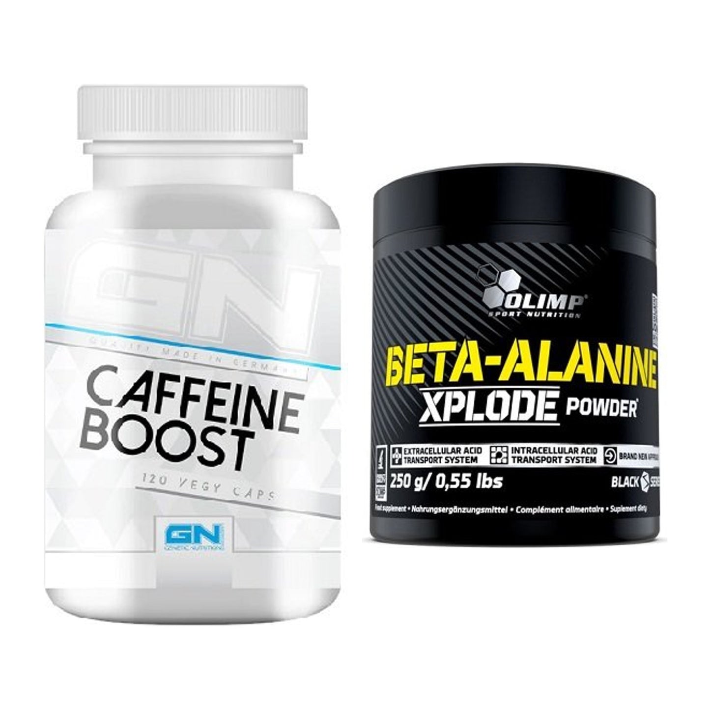 Trainings-Set: GN Caffein Boost + Olimp Beta-Alanine Xplode Powder – alle enthaltenen Artikel