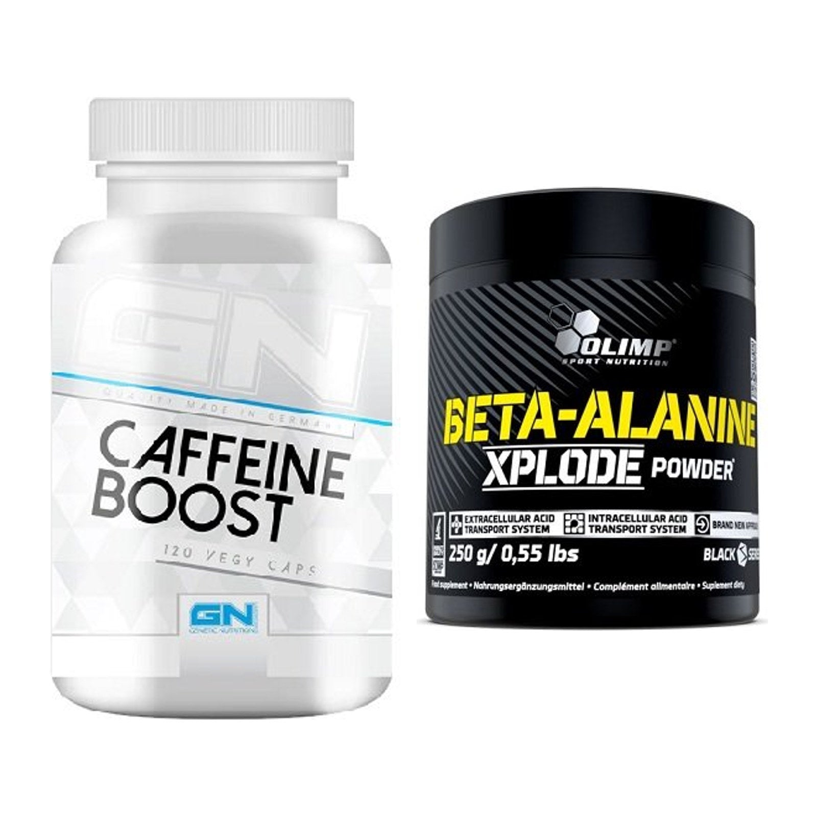 Trainings-Set: GN Caffein Boost + Olimp Beta-Alanine Xplode Powder – alle enthaltenen Artikel