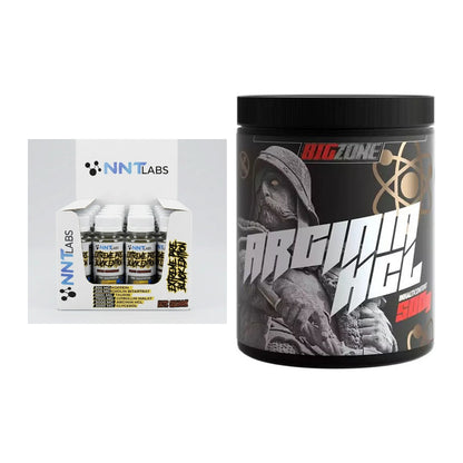 Trainings-Set: NNT Extreme Black Edition Shot + Big Zone Arginine HCl – alle enthaltenen Artikel