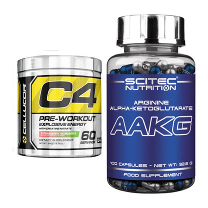 Trainings-Set: Cellucor C4 Original 60 Serv. + Scitec AAKG – alle enthaltenen Artikel