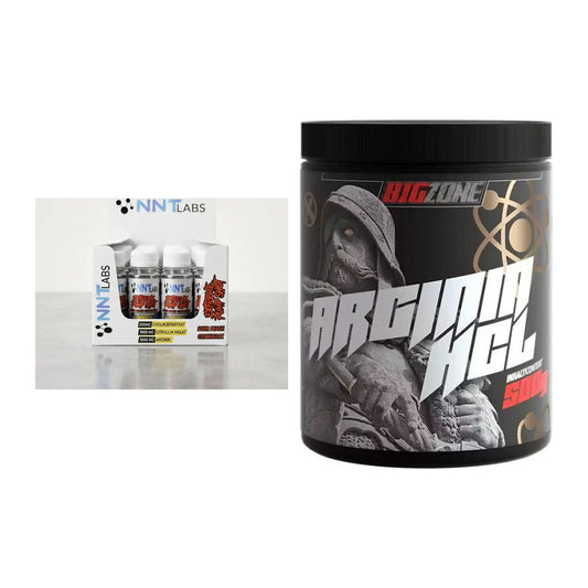 Trainings-Set: NNT Extreme Pump Shot + Big Zone Arginine HCl – alle enthaltenen Artikel