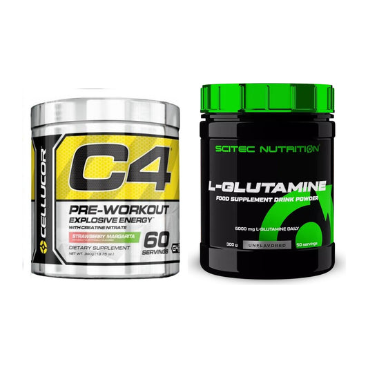 Trainings-Set: Cellucor C4 Original 60 Serv. + Scitec L-Glutamin – alle enthaltenen Artikel