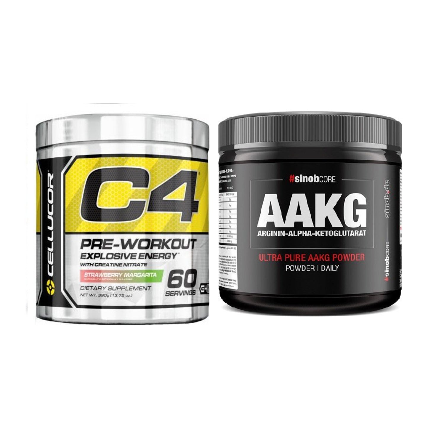 Trainings-Set: Cellucor C4 Original 60 + Sinob Core Arginin AAKG – alle enthaltenen Artikel