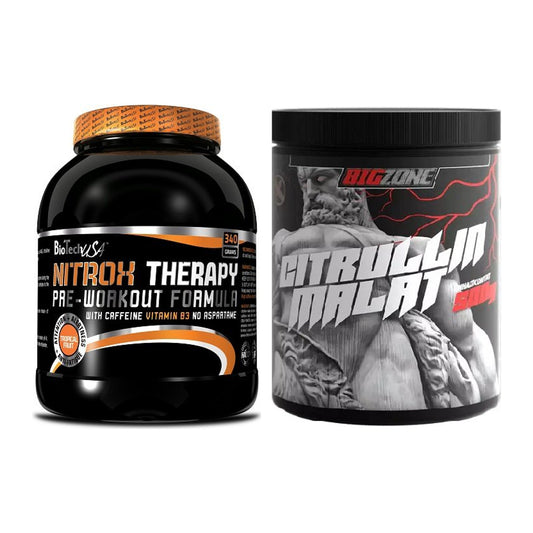 Trainings-Set: BioTech NitroX Therapy + Big Zone Citrullin Malat – alle enthaltenen Artikel