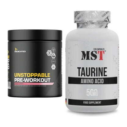 Trainings-Set: Dedicated Unstoppable + MST Taurine – alle enthaltenen Artikel