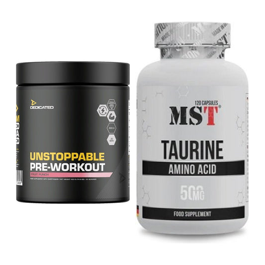 Trainings-Set: Dedicated Unstoppable + MST Taurine – alle enthaltenen Artikel