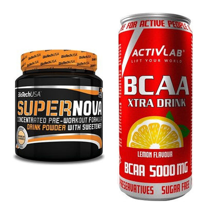 Trainings-Set: BioTech Supernova + Activlab BCAA Xtra Drink 5000mg – alle enthaltenen Artikel