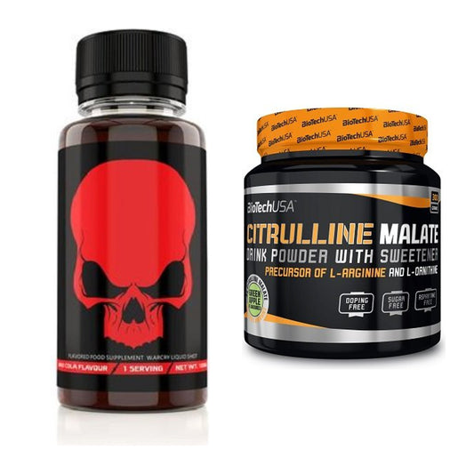 Trainings-Set: Genius Nutrition Warcry + BioTech Citrulline Malate – alle enthaltenen Artikel
