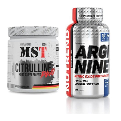 Trainings-Set: MST Citrulline Malat 300g + Nutrend Arginine – alle enthaltenen Artikel