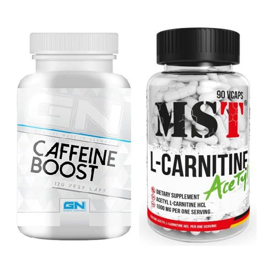Træningssæt: GN Coffeine Boost + MST L-Carnitine Acetyle - alle varer inkluderet