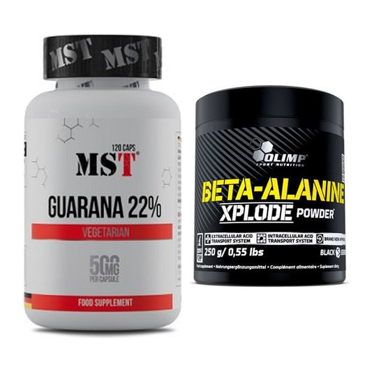 Trainings-Set: MST Guarana 22% + Olimp Beta-Alanine Xplode Powder – alle enthaltenen Artikel