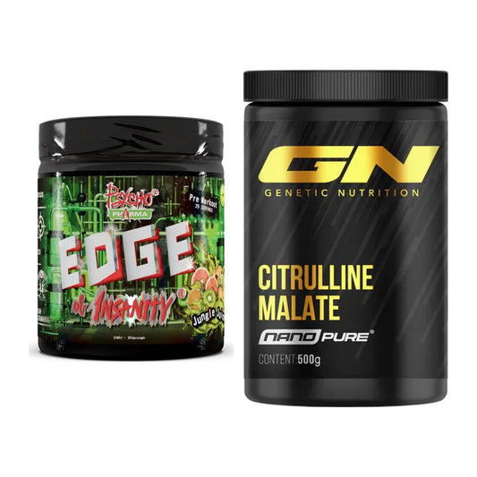 Trainings-Set: Psycho Pharma Edge of Insanity + GN Citrulline Malate – alle enthaltenen Artikel