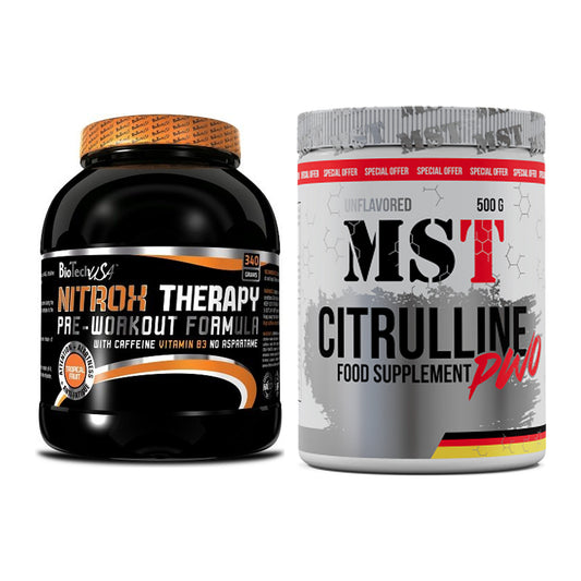 Trainings-Set: BioTech NitroX Therapy + MST Citrulline Malat 500g – alle enthaltenen Artikel