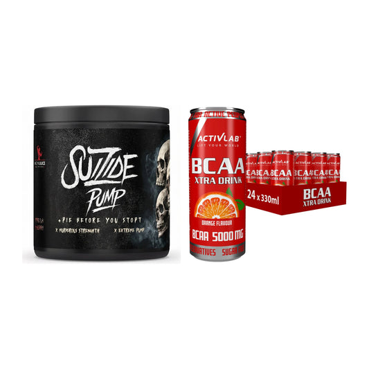 Trainings-Set: #GYMJUICE SUIZIDE PUMP + Activlab BCAA Xtra Drink – alle enthaltenen Artikel