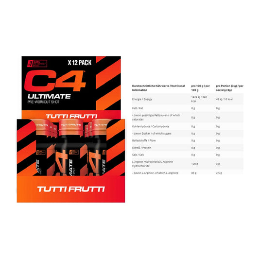 Trainings-Set: Cellucor C4 Ultimate Pre-Workout + INLEAD L-Arginin HCL – alle enthaltenen Artikel